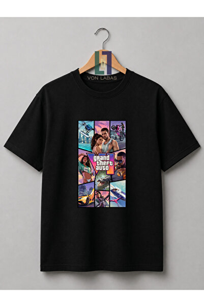 SVART WEAR GTA - Grand Theft Auto VI Tricou unisex din bumbac GTA