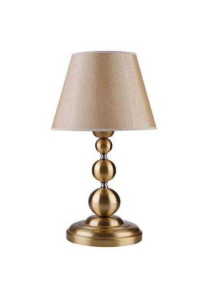 Opviq Επιτραπέζιο Φωτιστικό 534LUN6526 Δ25x50εκ. 1xΕ27 40W Μπεζ-Χρυσό