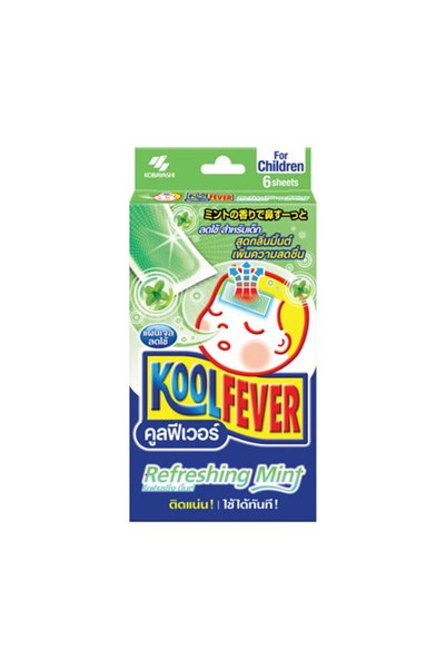 KOOLFEVER Cooling Gel Sheet for Children Refreshing Mint 6 Sheets/Box