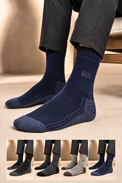 KARDEŞLER ÇORAP Men's Lambswool Thermal Wool Winter Towel Thick Multicolor So...