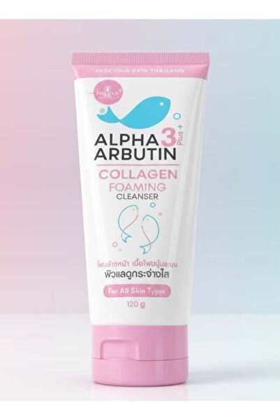 ALPHA ARBUTIN منظف رغوي بالكولاجين 3 بلس، 120 جرام - غسول للوجه للتفتيح والتب...