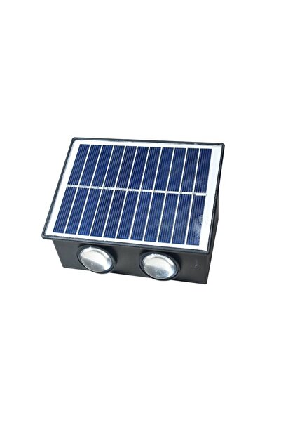NO BRAND Ηλιακό φωτιστικό τοίχου LED - Warm White - 4lamps - 941372