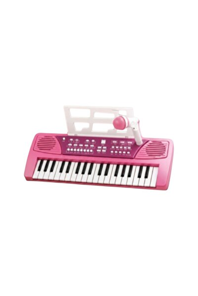 NO BRAND Παιδικό αρμόνιο με μικρόφωνο - USB - 808-18 - 233074 - Pink