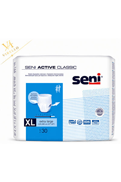 Seni Active Classic Extra Large XL – Απορροφητικά εσώρουχα για ακράτεια, 30 τ...