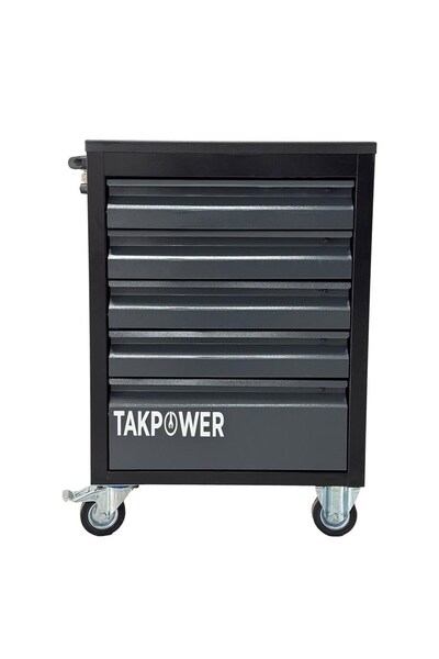 TAKPOWER 5 Çekmeceli Takım Arabası Antrasit