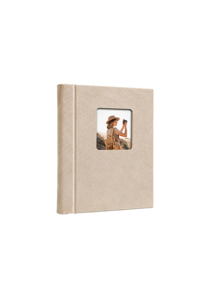 Nobbystar Cream Suede Magnetic Adhesive Photo Album 15 Sheets 30 Pages