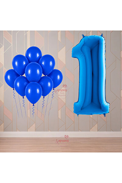 RÖNESANS PARTİ مجموعة حفلات عيد الميلاد ذات الطابع الأزرق لعمر سنة واحدة من ر...