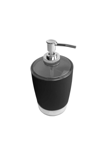 NO BRAND Θήκες κρεμοσάπουνου Dispenser πλαστικές - Σετ 5pcs - Black - 21799