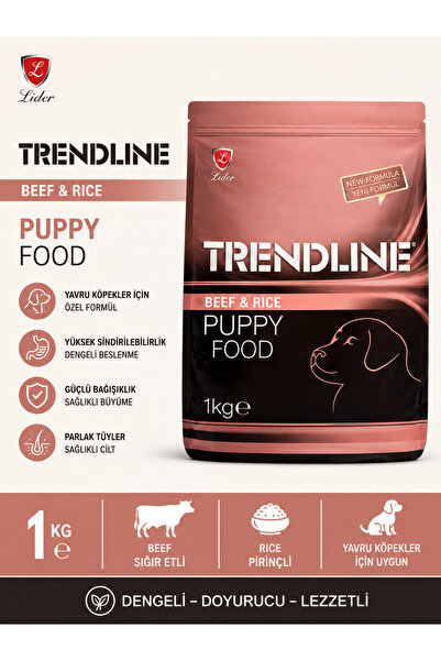 Trendline Biftekli Pirinçli Yavru köpek Maması 1 Kg