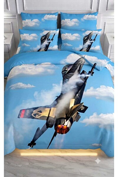 Elmas Dizayn Special Design Single Person Bedding Set Cotton Satin 160X240 cm...