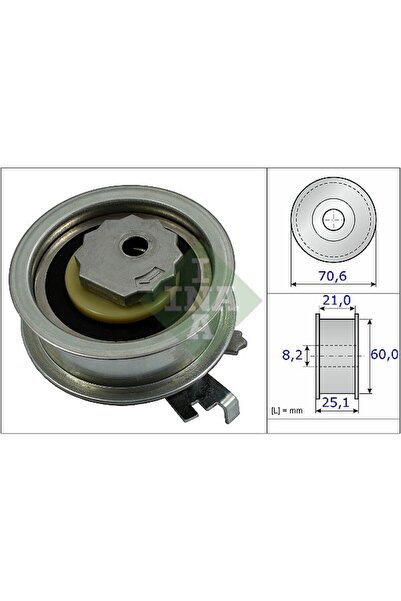 Volkswagen Golf Uyumlu Triger Kayışı Gergi Rulmanı OEM 04E109479C 531 0882 10