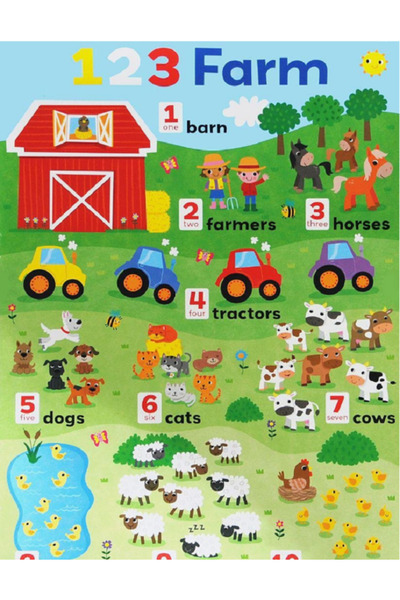 Brook Wall Chart; 123 Farm