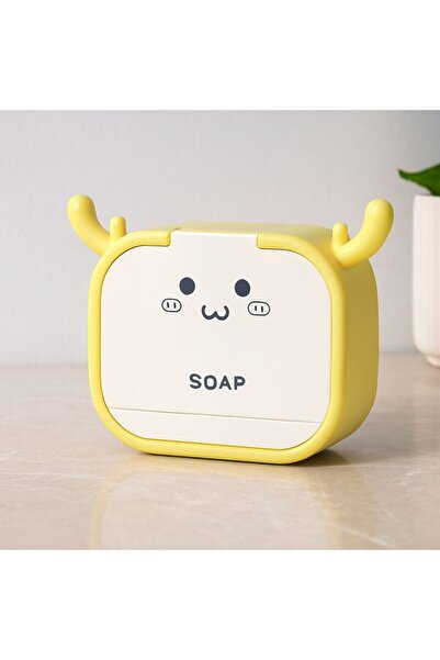 Mestore Open-Close Soap Dispenser Box with Hanger
