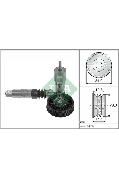 İna Volkswagen Golf Uyumlu Kayış Gergi Mekanizması OEM 038903315P 534 0014 10