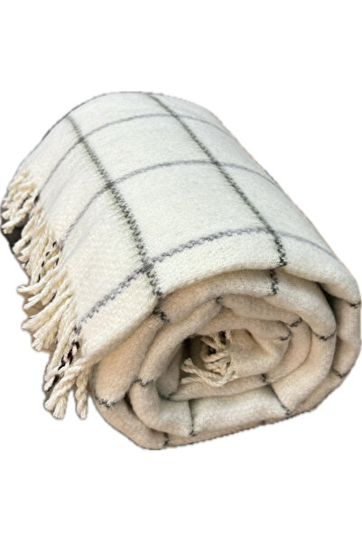 Özyün 100% Merino Lamb Wool Double Blanket; Women's Hand-Woven, Natural, Soft...