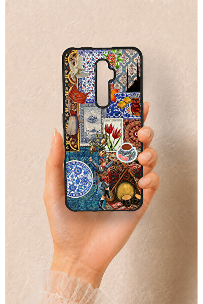 Vip Case Oppo Reno 2Z Uyumlu Osmanlı ve Türk Kültürü Desenli Silikon Kılıf