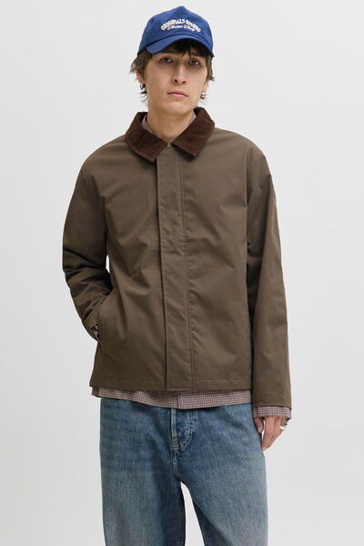 Jack & Jones Мъжко яке с ризена яка и дълъг ръкав - Вълк