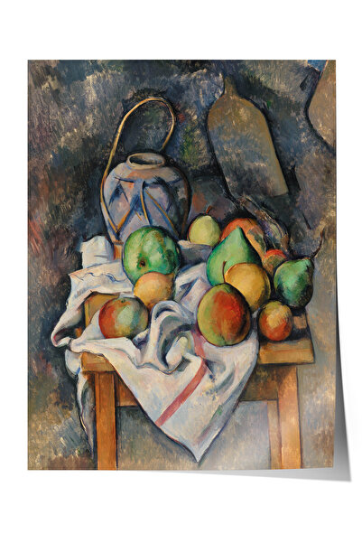Zestia Post-Impressionist Premium Poster, Still Life with Test and Fruit, No:...