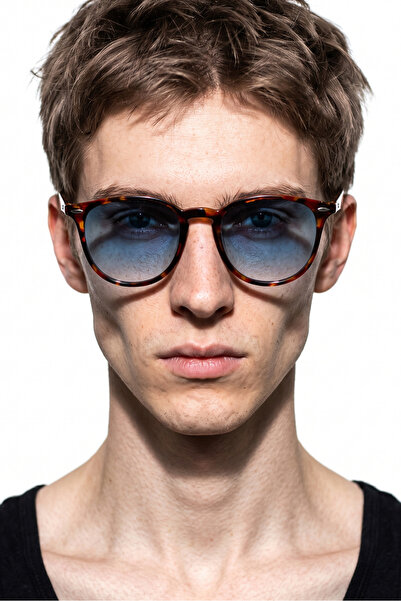 Bilge Karga Cory Leopard Blue Gradient Men's Sunglasses
