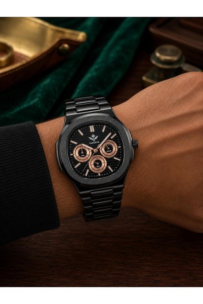 Emperor Marka Quartz Mekanizma Şık ve Dayanaklı Metal Klasik Spor Erkek Kol S...