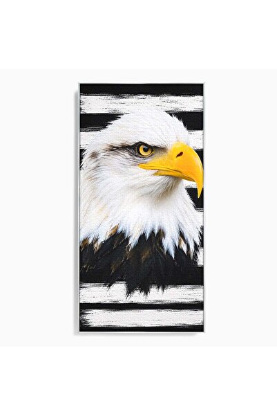Luxcanva Tablou Canvas Spirit Liber 60x120 cm cu Rama Argintiu Vultur Portret...
