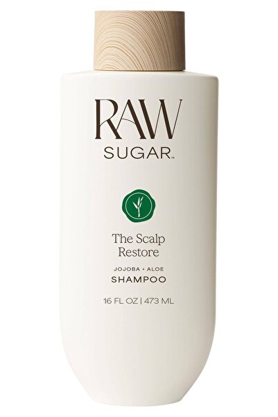 Raw Sugar شامبو سكالب ريستور المهدئ بالجوجوبا والصبار 473 مل
