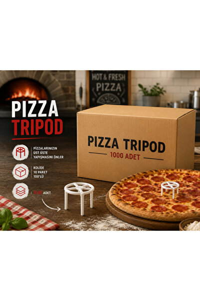 antpap ambalaj Pizza Tripod Beyaz 1000 Adet – Pizza Kutu Destek Aparatı