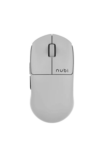 NUBI Mouse Gaming Wireless NM1, 26000 dpi, Bluetooth/USB, Alb