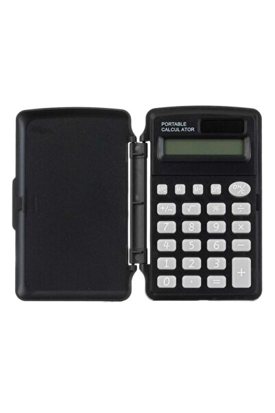 CATIANO Calculator Urban Negru cu 8 Cifre & Panou Solar 6x10x1cm