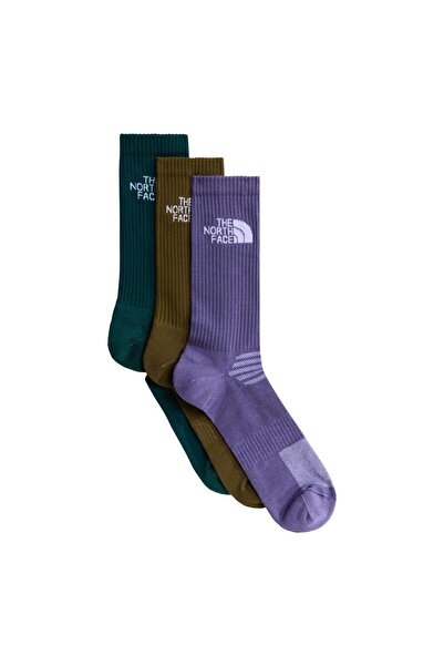 THE NORTH FACE Multi Sport Cush Crew Sock 3P Unisex Socks Nf0A882H0Jx1 Multic...