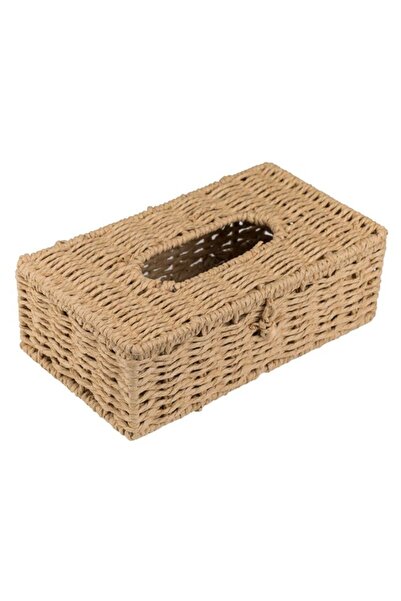 CATIANO Suport din Paie pentru Servetele la Cutie 26x15x8.5cm