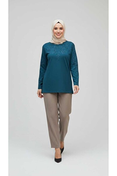 ECE GİYİM Women's Middle-Aged and Older Women's Seasonal Narcissus Bluz with ...