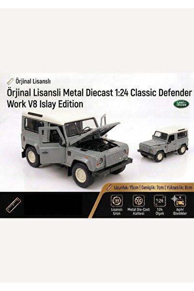 Boratila Toys سيارة ديفندر وورك V8 إصدار آيزلي من المعدن المصبوب بتصميم أصلي ...