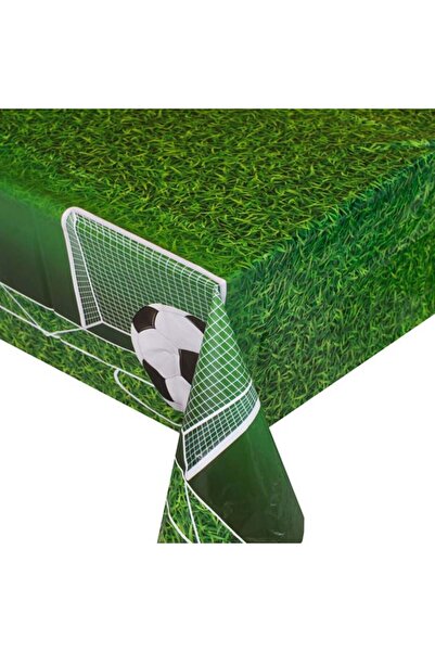 CATIANO Fata de Masa de Petrecere Verde cu Model Teren de Fotbal 180x120cm