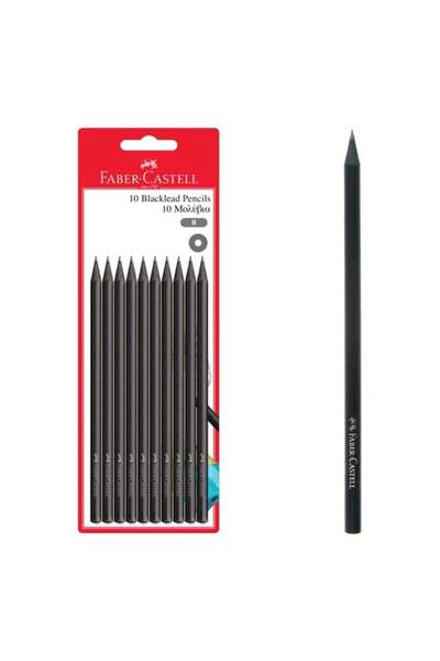 CATIANO Creioane 10buc Negre Lemn N egru FABER B