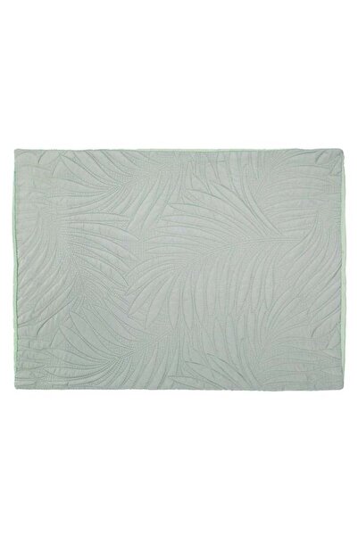 CATIANO Fata de Perna Verde Menta cu Model Frunze 70x50cm