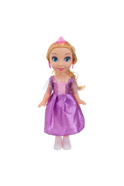 CATIANO Papusa Printesa Blonda cu Rochie Mov Glitter & Bijuterii 29cm