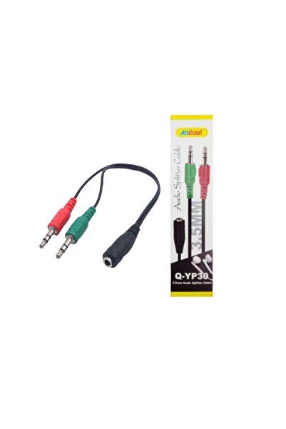 OEM Μετατροπέας 3.5mm 2x αρσενικό σε 3.5mm θηλυκό (Q-YP30)