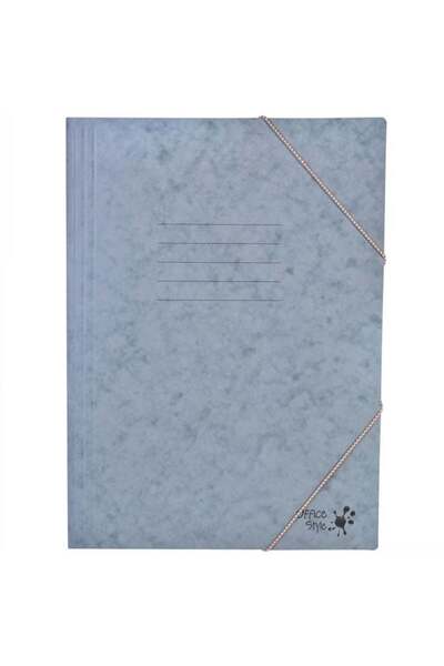 CATIANO Mapa Prespan din Hartie Gri cu Elastic 25.5x34.5cm