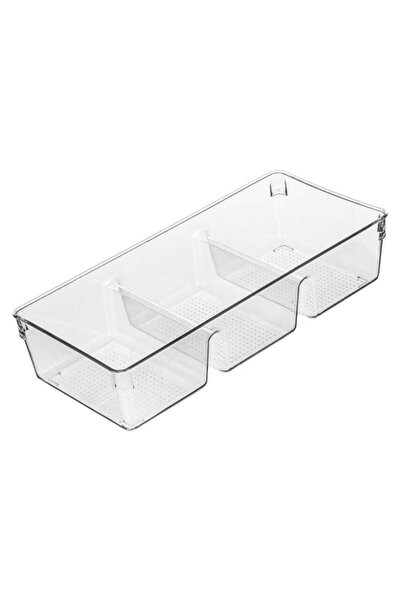 CATIANO Organizator din Plastic Transparent cu 3 Compartimente pentru Sertare...