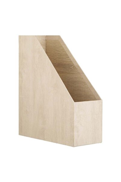 CATIANO Suport din Carton cu Finisaj Wood pentru Documente 25.5x10.3x30cm
