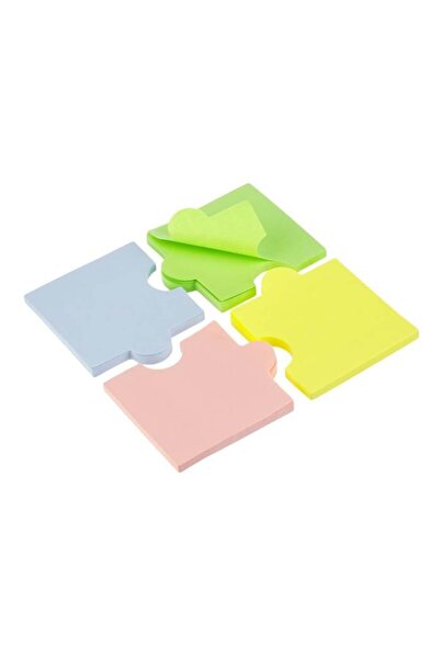 CATIANO Notite Adezive Piese de Puzzle 4 Culori Pale 7x6cm - 200F