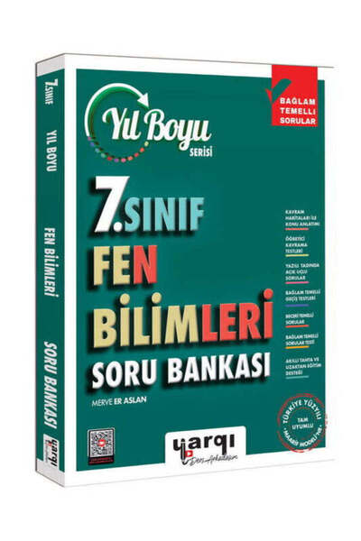 Yargı Yayınevi Yargı Ders Arkadaşım 7.Sınıf Fen Bilimleri Yıl Boyu Soru Bankası