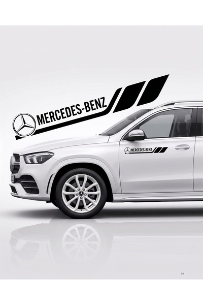 İntervex Global Mercedes-Benz Compatible Sport Body Stripe Sticker Right Left...