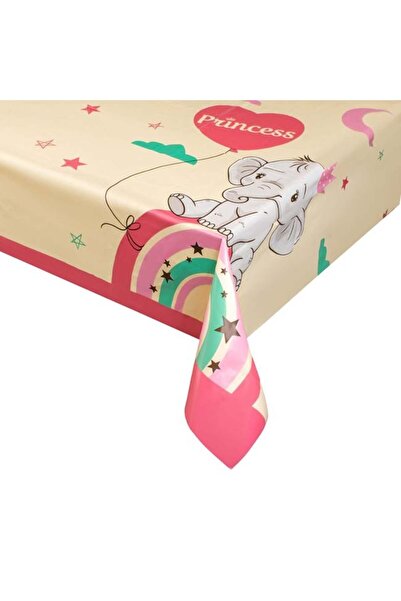 CATIANO Fata de Masa din Plastic Elefant Curcubeu Princess 120x180cm