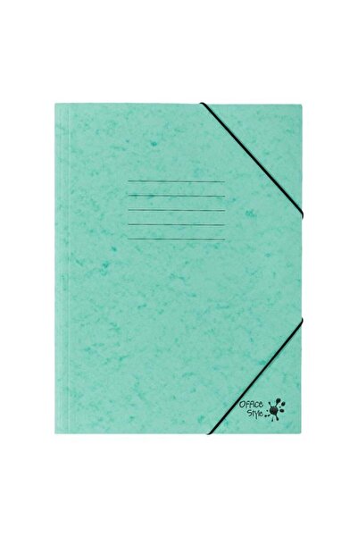 CATIANO Mapa Prespan Verde Menta din Hartie cu Elastic 25.5x34.5cm
