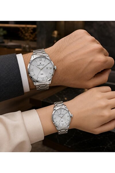 Daniel Klein Men's and Steel Cord Couples Special 3 Atm 2 Year Warranty Coupl...