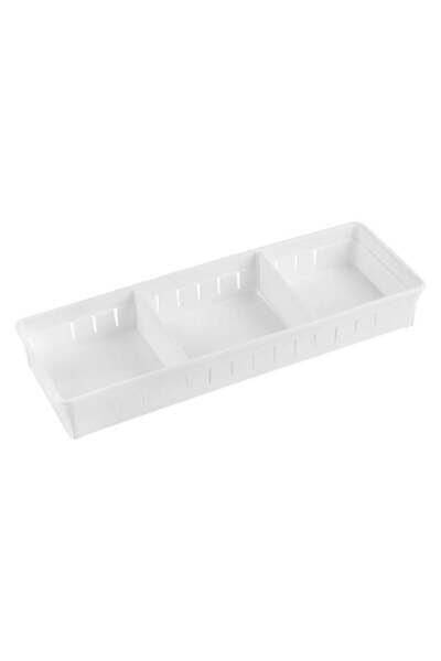 CATIANO Organizator Alb cu 2 Compartimente pentru Sertar 35x12x5cm