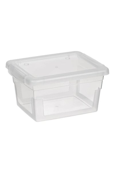 CATIANO Cutie de Depozitare din Plastic Transparent cu Capac 0.63L