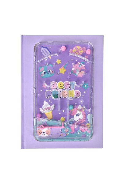 CATIANO Carnetel Notite F6 Lila Elegant cu Joc 3D Flipper Unicorn - 80F